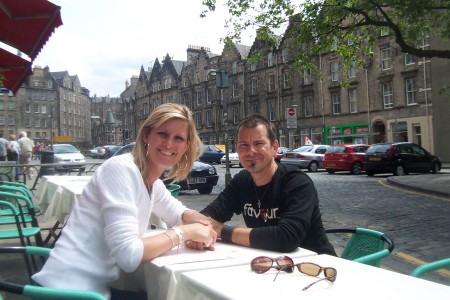 Hubby and me in Scotland