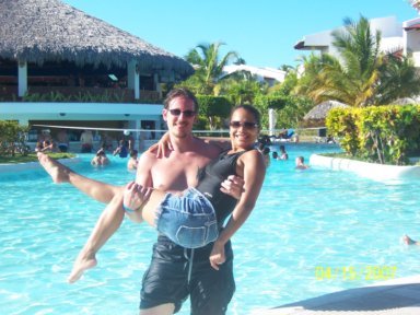 Me and my wife in Punta Cana- April 07