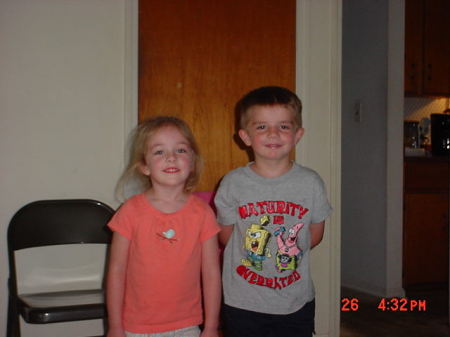 My youngest son David and Cousin Aimee