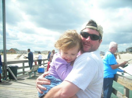 At the pier