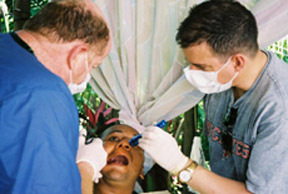 Assisting a Dentist, Honduras, 2002