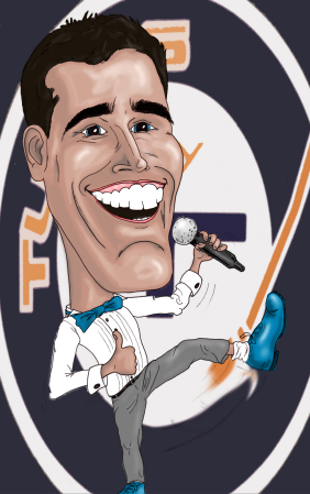 Caricature of T by Don Beck