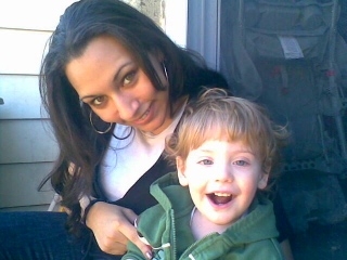 My grandson and his Auntie