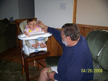 Grandpa Feldmeier and Brenna