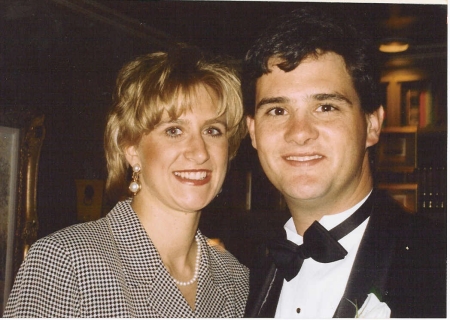 Bill & I at wedding in 96