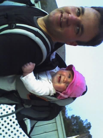 Craig and Sienna on a walk