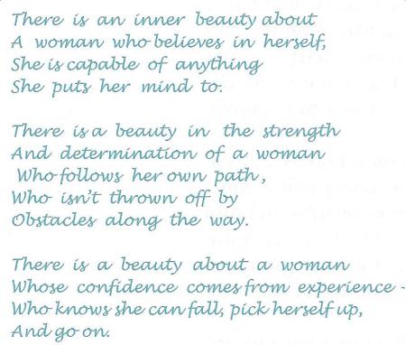 Mom's words on inner beauty