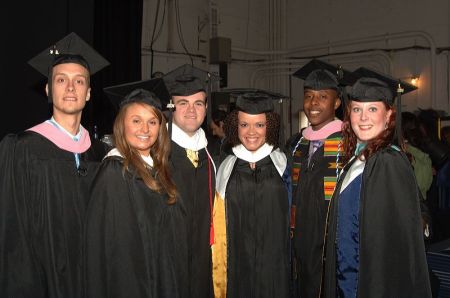 Backstage at Graduation