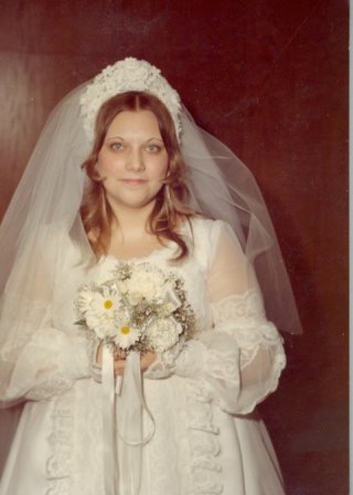 My wedding day in March of 1974