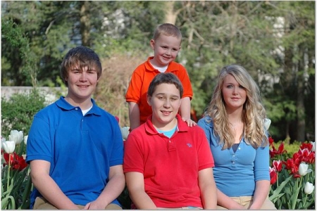 My son Ty,Chase my nephew,Christian my nephew,Mallory my daughter