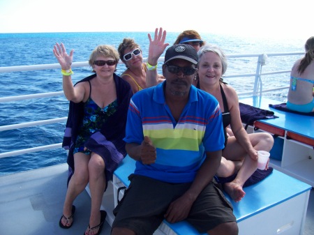 Snorkeling off St Maarten Island, Netherlands