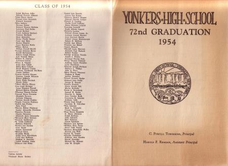 1954 Graduation Program