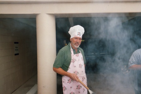 grilling at the firm bbq