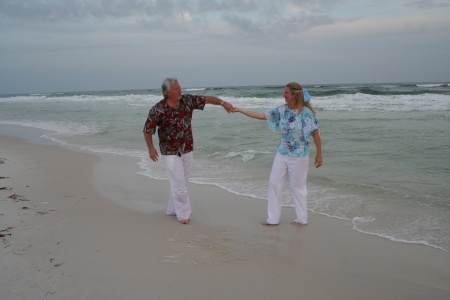 Dancing with my sweetie, in the surf-AWESOME