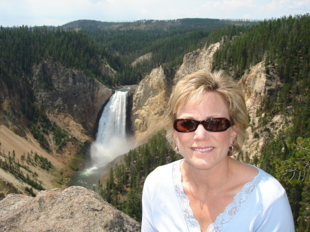 Karen at Grand Canyon of Yellowstone N.P.