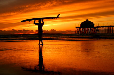 Sunset at the beach