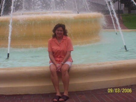 patty by fountain