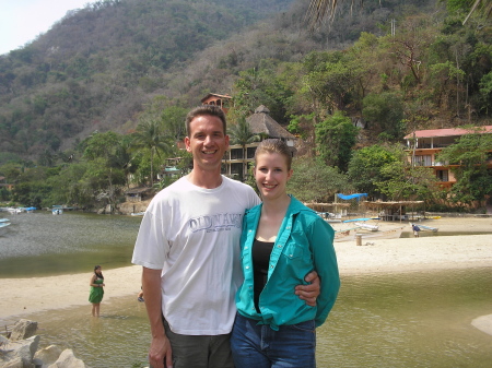 My wife and I in Mexico