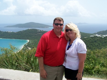 My Hubby & I on our trip to St. Thomas