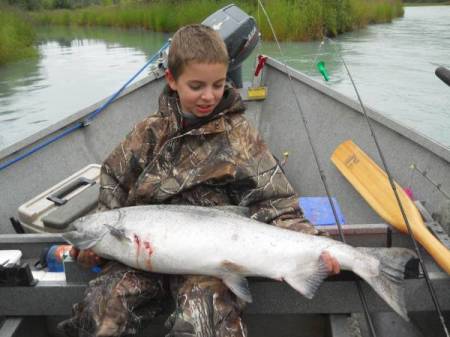 Bailey's first King Salmon!