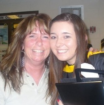 My friend Jenny and I at her graduation