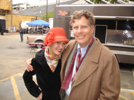 My Brother Ken Ken-- on the set of "Leatherheads"