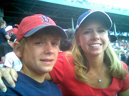 Jo & Drew at Red Sox game 7-07