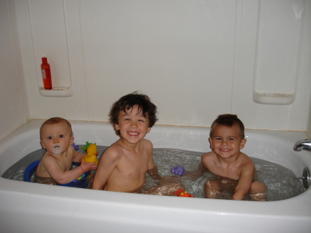 Boys in the tub