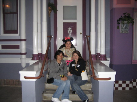 Me and Our Girls at Disneyland 2007