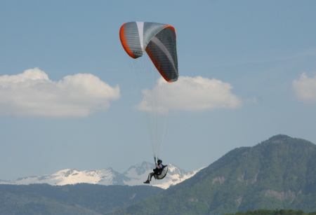 Just before landing in Mont' Lambair, France