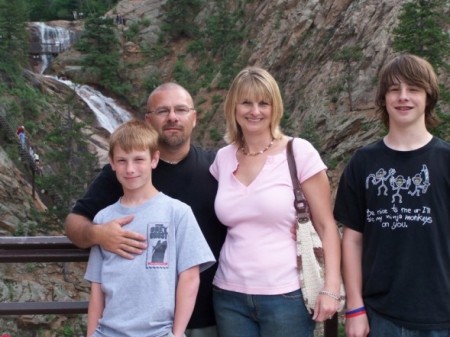 Family at Seven Falls, Colorado 6/07