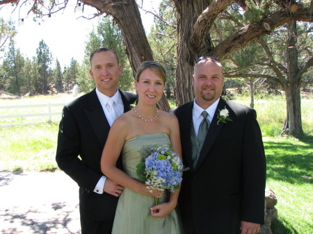 Dustin, Myself and Jake at Dustin's wedding in Bend, OR. 2007