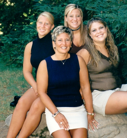 Family, a few years ago, left to right, Haley, Marti. Jessica, Steph
