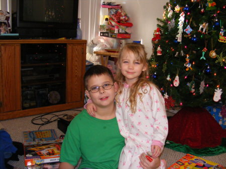 Zachary and Kimberley on Christmas