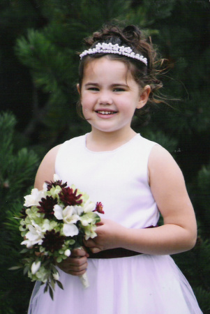 My youngest daughter, Aleah Rae Oshie, posing as "The Flower Girl" this past summer in MN