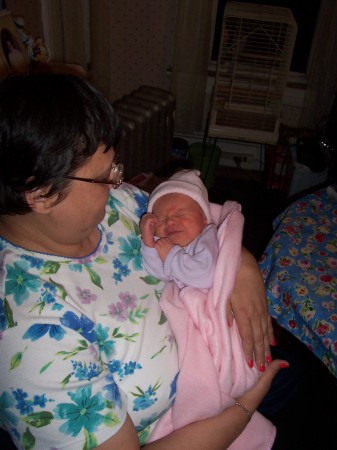 Me and my brand new granddaughter Kendall