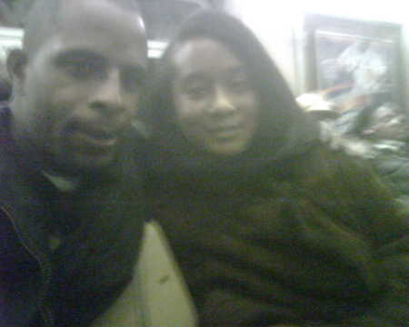 Me and my hubby on my bday on the A train