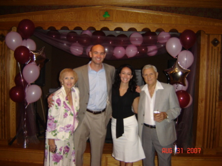 Eric and Rachael with Mom and Dad