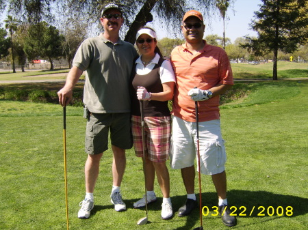 Golfing with Hubby and Brother