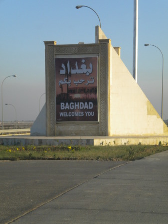 Welcome sign for BIAP(Baghdad Intl Airport)
