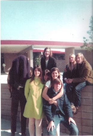 CHS 1969, me in green, John Lessley + friends