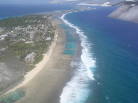 Flying into Kwaj