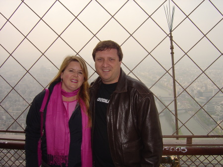 Up on the Eiffel Tower in Paris....awesome!