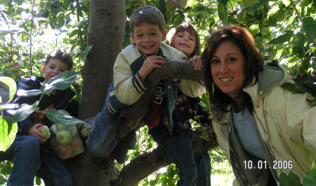 Apple picking with the kids