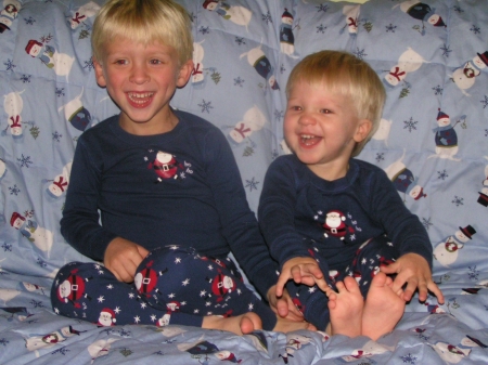 Conor and Colby - Christmas 2007