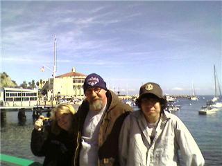 dad and kids in catalina 06