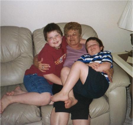 Youngest Boys with My Mom 2005