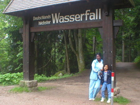 My daughter and I in the Black Forest in Germany