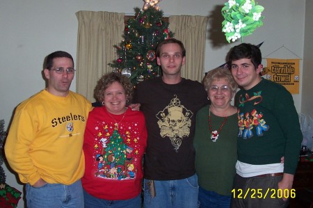 Teddy, Me, Paul, Mom and Brandon