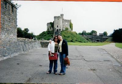 Kristen & I in Wales at Cardiff Castle